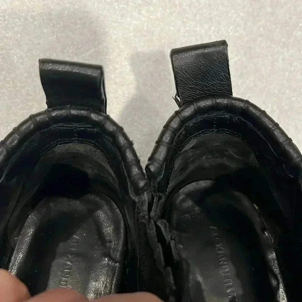 [38/7.5”]Alexander  Wang Kori Black Leather Chelsea Ankle Boots - Picture 8 of 10